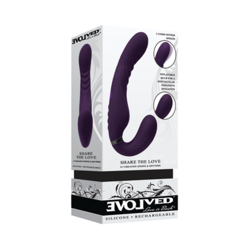 Evolved Share The Love Rechargeable Inflateable Strapless Strap On