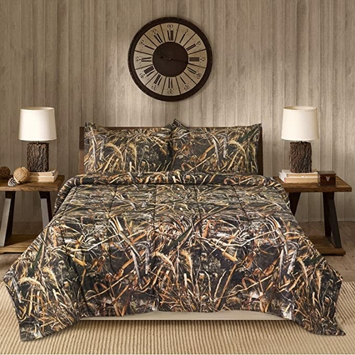 Realtree - Max 5 - Hunting Camo - Rustic Comforter Set For Bedding