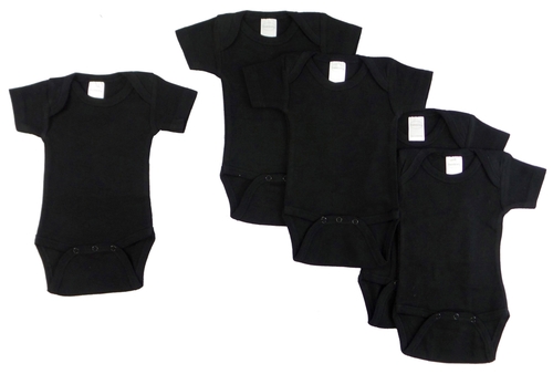 Bambini 0010BL5-L Short Sleeve - Black, Large - Pack of 5