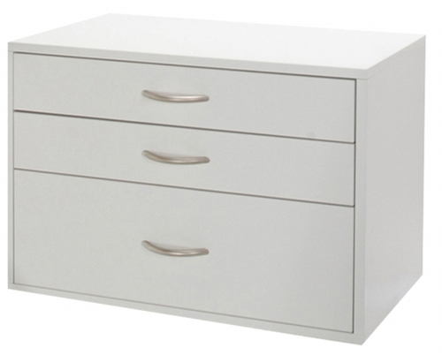 Organized Living - Schulte 7315-0324-11 White 3 Drawer Shelf Unit