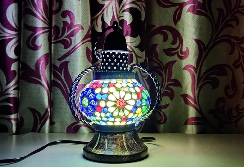 Handmade Glass & Wooden Wall Hanging Night Lamps Decorative Lamps ||