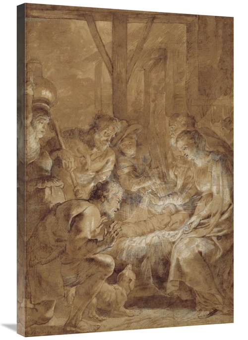 Global Gallery GCS-456776-2436-142 24 x 36 in. The Adoration of the Sh