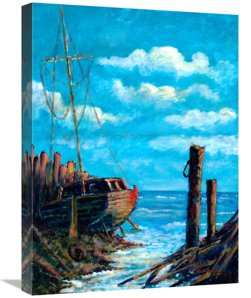 Global Gallery GCS-477345-1824-142 18 x 24 in. Ship Wreck Art Print - 