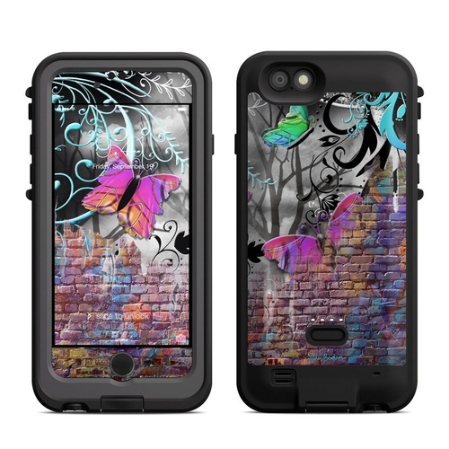 DecalGirl LFP6-BWALL Lifeproof Fre Power iPhone 6 Case Skin - Butterfl