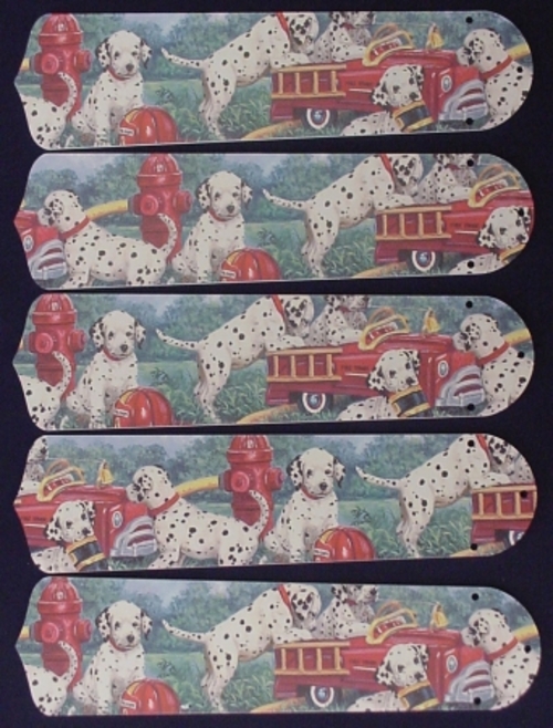 Ceiling Fan Designers 52SET-KIDS-KDFT Dalmations Fire Truck no.1 52 in
