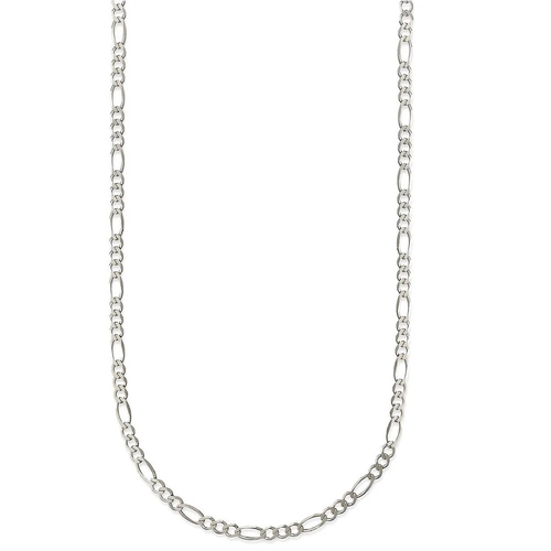 925 Sterling Silver 2MM Figaro Chain Necklace 