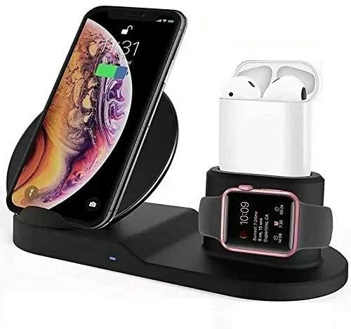 3 in 1 Wireless Fast Charger Stand Dock 