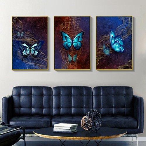 Abstract Wall Art Butterfly Canvas Art Painting