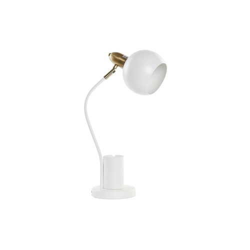 Desk lamp DKD Home Decor Golden White 220 V 50 W (27 x 15 x 50 cm)