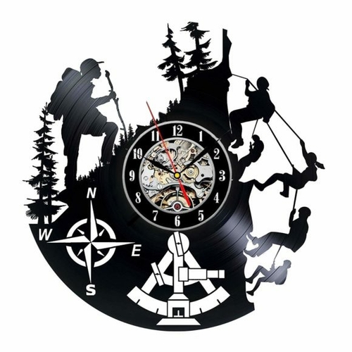CLIMBING WALL DECOR VINYL RECORD WALL CLOCK UNIQUE GIFT