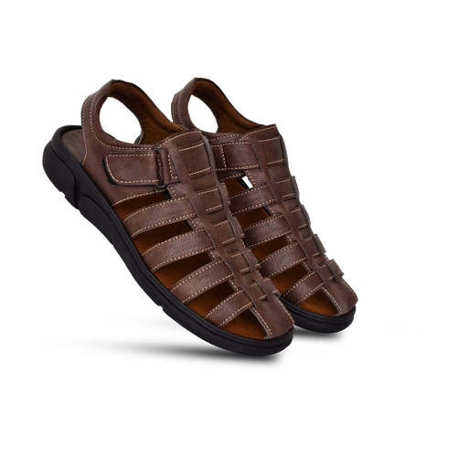 Men's Lock Button Soldier Sandals Lightweight (Size-UK-9)