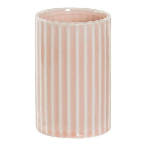 Toothbrush Holder DKD Home Decor Pink Plastic Stoneware 7,2 x 7,2 x