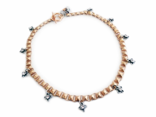 Love Mail Studded Necklace - Collana