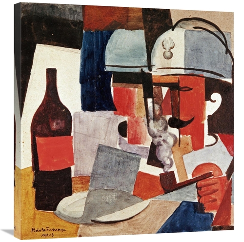 Global Gallery GCS-266171-30-142 30 in. Soldier with Pipe & Bottle Art