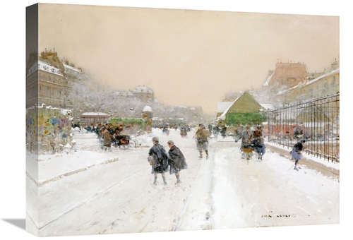 Global Gallery GCS-266783-22-142 22 in. Paris in the Snow Art Print - 