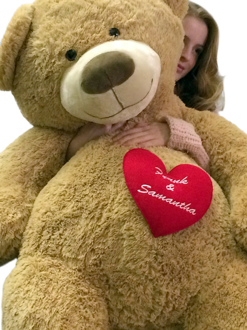 Your Custom Personalized Name or Message on 5 Foot Giant Teddy Bear,