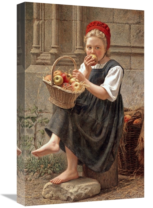 Global Gallery GCS-268582-22-142 22 in. The Apple Girl Art Print - Cha