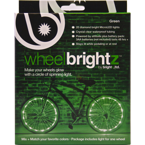 Brightz 9700337 Wheelbrightz Bicycle LED Light Kit  Green