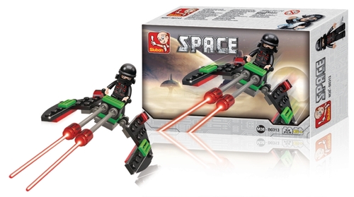 Sluban 313  Sith Starfighter Building Brick Kit (34 Pcs)