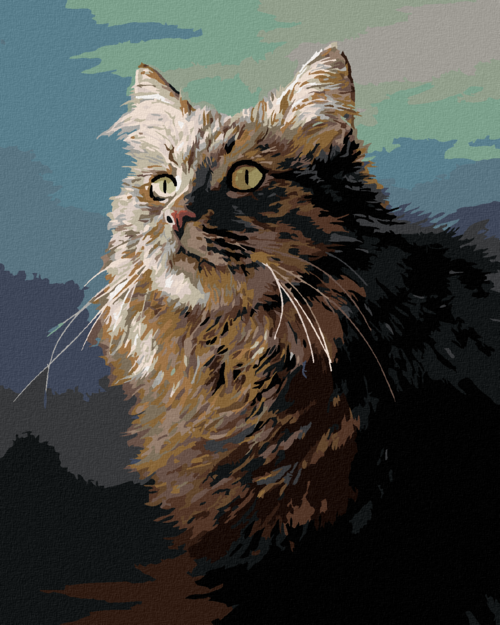 Zuty - Paint by Numbers â€“ CAT (JOE HAUTMAN), 40x50 cm