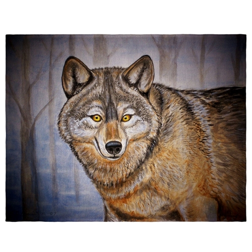 Betsy Drake PM315 14 x 18 in. Gray Wolf Place Mat - Set of 4