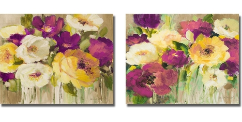 Artistic Home Gallery 1620A161SG Deep in Purple I & II by Lanie Loreth