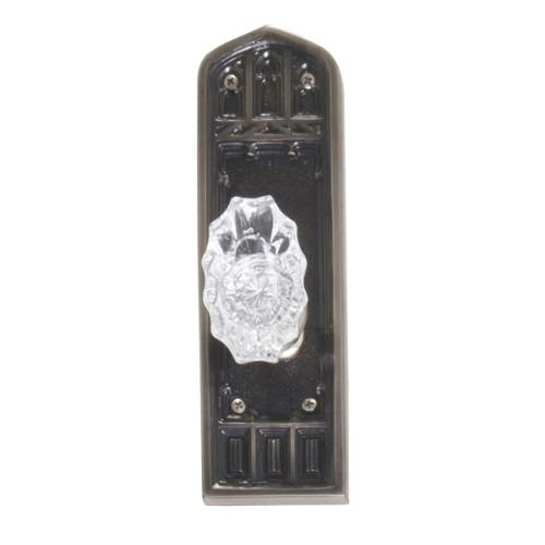 Brass Accents D04-K582G-SVN-610 Interior Door Plate Privacy Set  2.75 