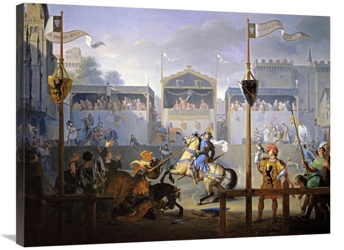 Global Gallery GCS-282719-36-142 36 in. A Fourteenth Century Tournamen