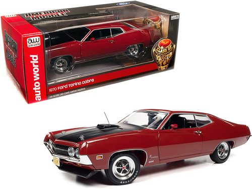 1970 Ford Torino Cobra Red with Black Hood \Class of 1970\" 1/18
