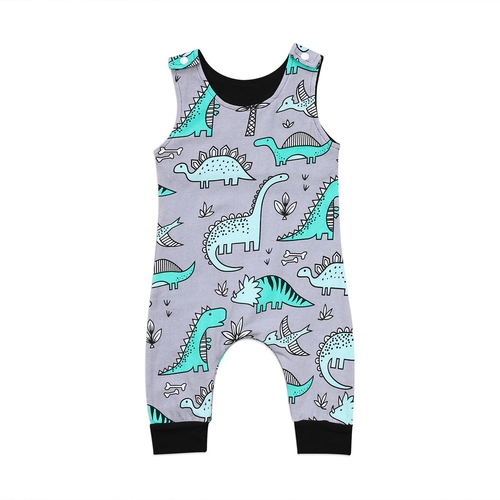 Dinosaur Adorable Cotton Sleeveless Newborn