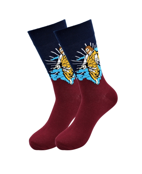 Sick Socks -Jesus – Off The Wall Casual Dress Socks