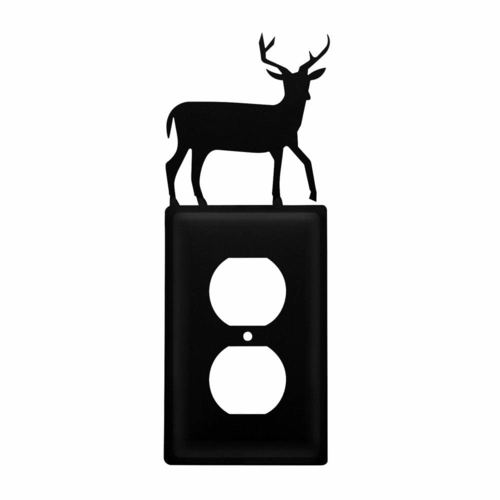 Wrought Iron Deer Outlet Cover