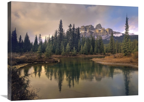 Global Gallery GCS-396736-2432-142 24 x 32 in. Castle Mountain & Borea