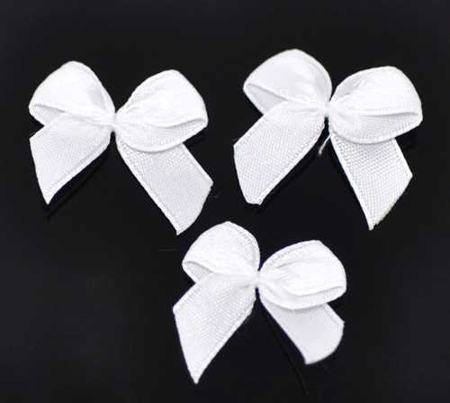 Hot 200PCs White Grosgrain Ribbon Bows Hair