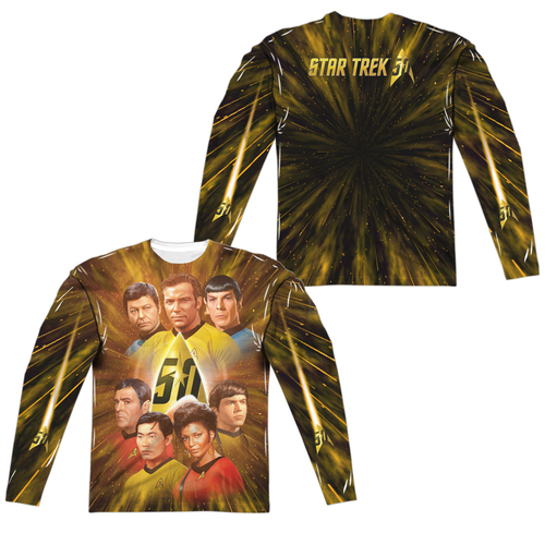 Trevco CBS1759FB-ALPP-1 Star Trek & 50th Anniversary Crew Front & Back