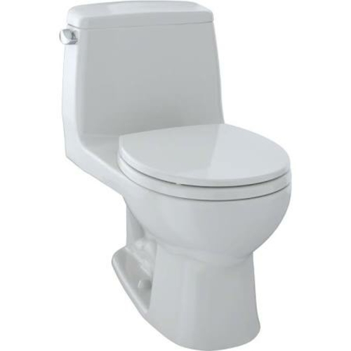 Toto MS853113E11 Eco Ultramax Round Bowl Toilet, Colonial White