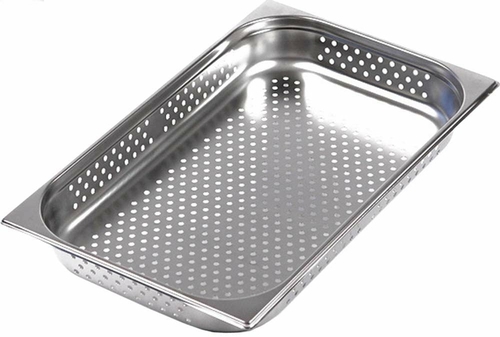 Dukal Stainless Steel Perforated Instrument Tray for Catheter Trays 10