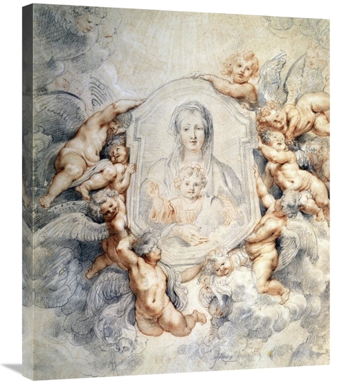 Global Gallery GCS-279915-30-142 30 in. Image of the Virgin Portrayed 