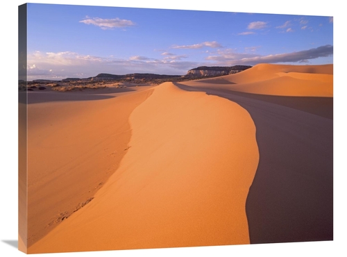 24 x 32 in. Wind Ripples in Sand Dunes Beneath Sandstone Cliffs, C