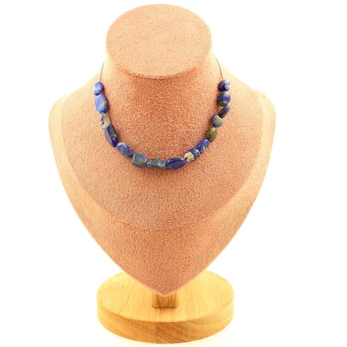 Lapis Lazuli from Pakistan 15 beads necklace.