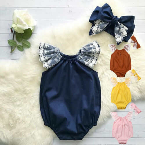 Pudoco  Newborn Baby Girls Feifei Sleeve Romper