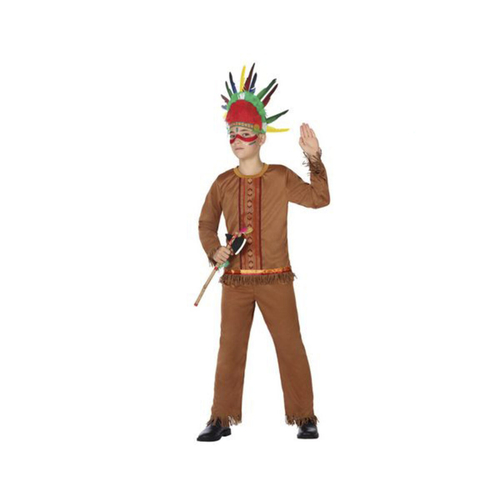 Costume for Children Brown American Indian (2 Pieces)