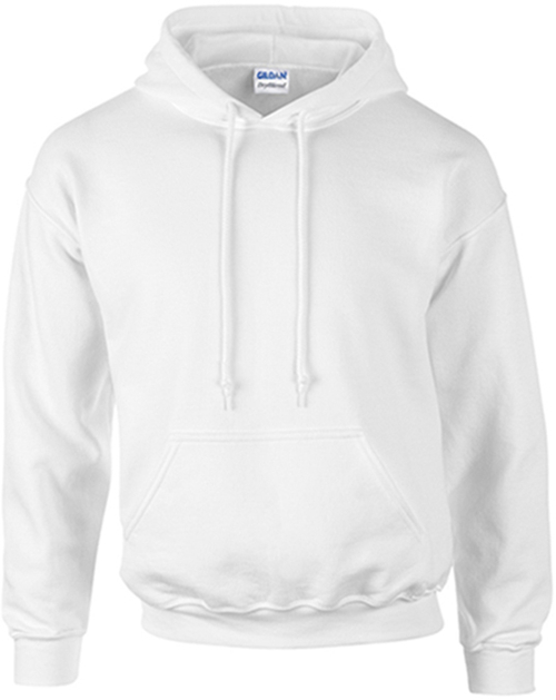 Gildan Hoodie Style 18500 White - Size Medium Case of 12