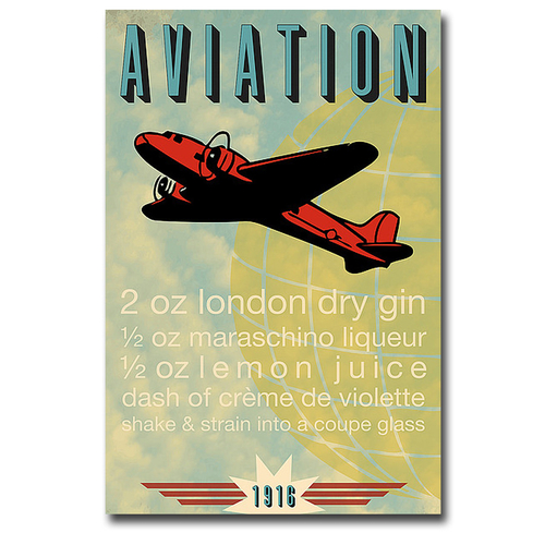 Artistic Home Gallery 2436R388IG Aviation Recipe by Fig & Melon Press 