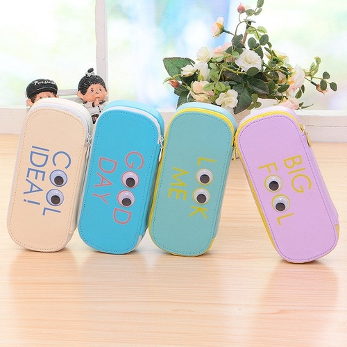Large Capacity Cute big eyes School Pencil Case