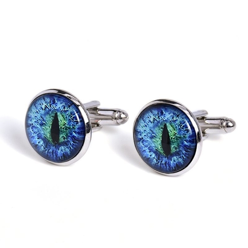 Blue Cat Eye Cufflinks