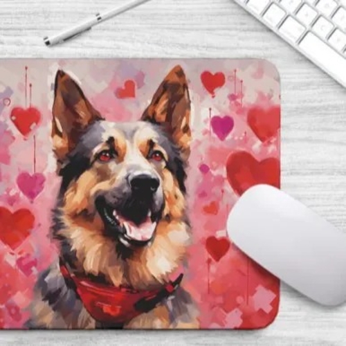 Main Sweetheart Dog German Shepherd Non-Slip Rubber Mousepad image