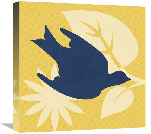 Global Gallery GCS-454902-1818-142 18 x 18 in. Bright Birds - Dove Art