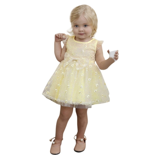 New girls dress Summer Infant Kid Girls Solid