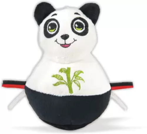 Cotton Roly Poly Soft Panda - 3 mm  (White, Black)